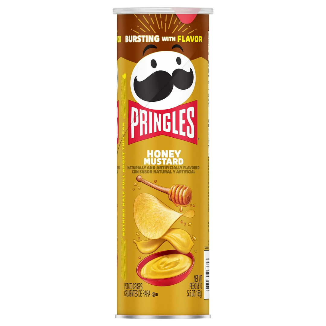 Pringles Honey Mustard – Papas Crujientes Sabor Mostaza y Miel (5.5 oz)