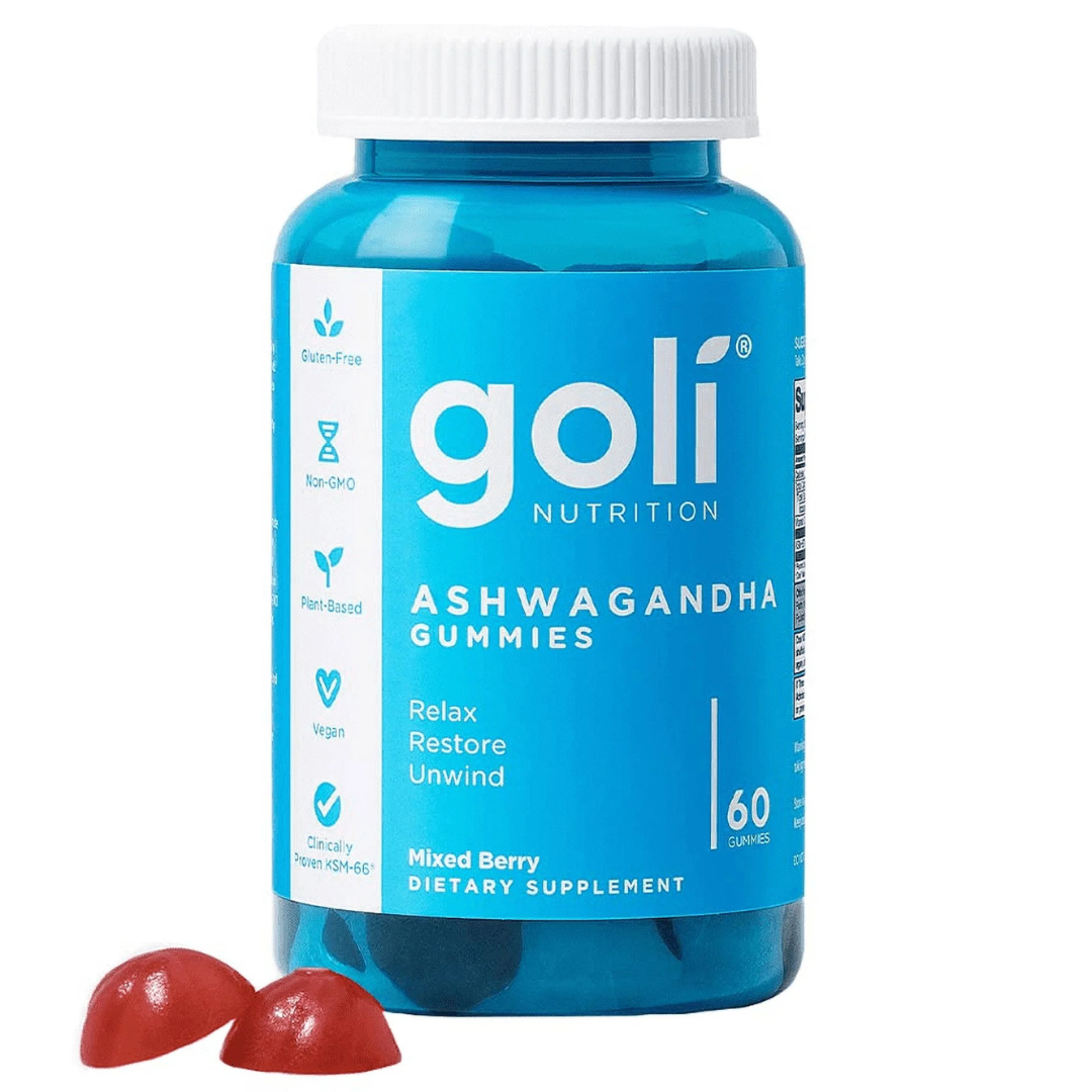 Goli Ashwagandha Gummies – Sabor Frutos Rojos (60 gomitas)