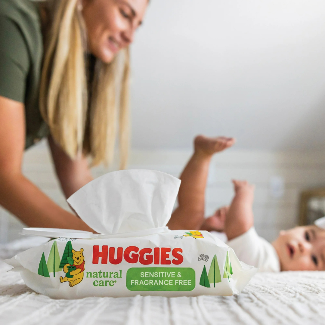 Huggies Natural Care Sensitive – Toallitas Húmedas Sin Fragancia (288 piezas)