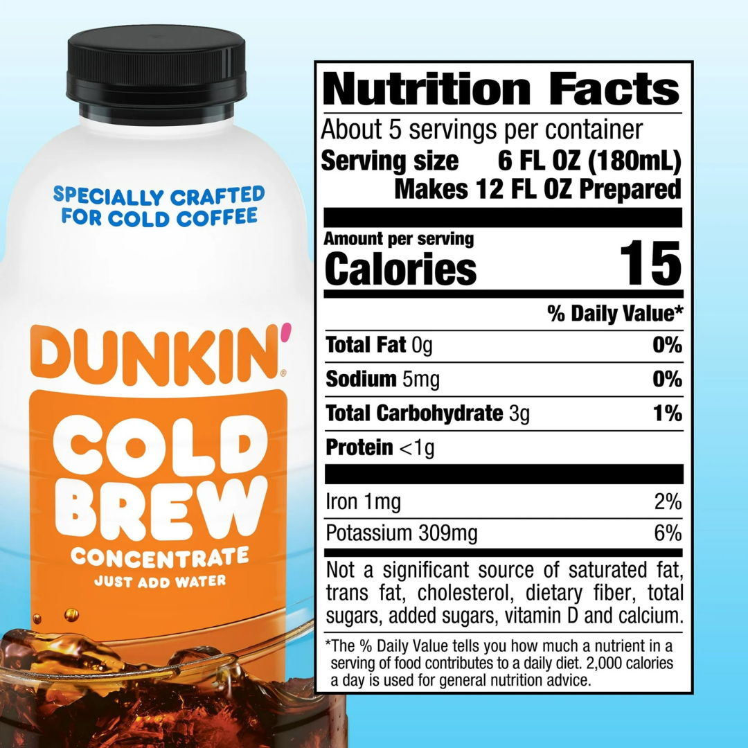 Dunkin’ Cold Brew – Concentrado de Café Frío