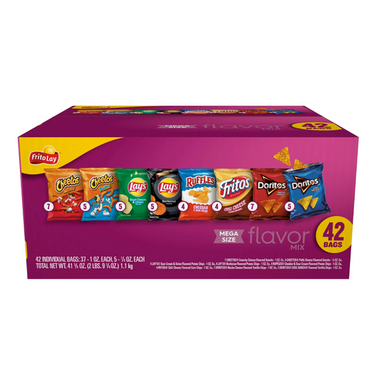 Frito-Lay Flavor Mix – Paquete Variado de 42 Bolsas Individuales